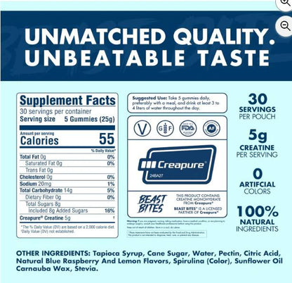 Bulk Bites Creatine Gummies- CREAPURE